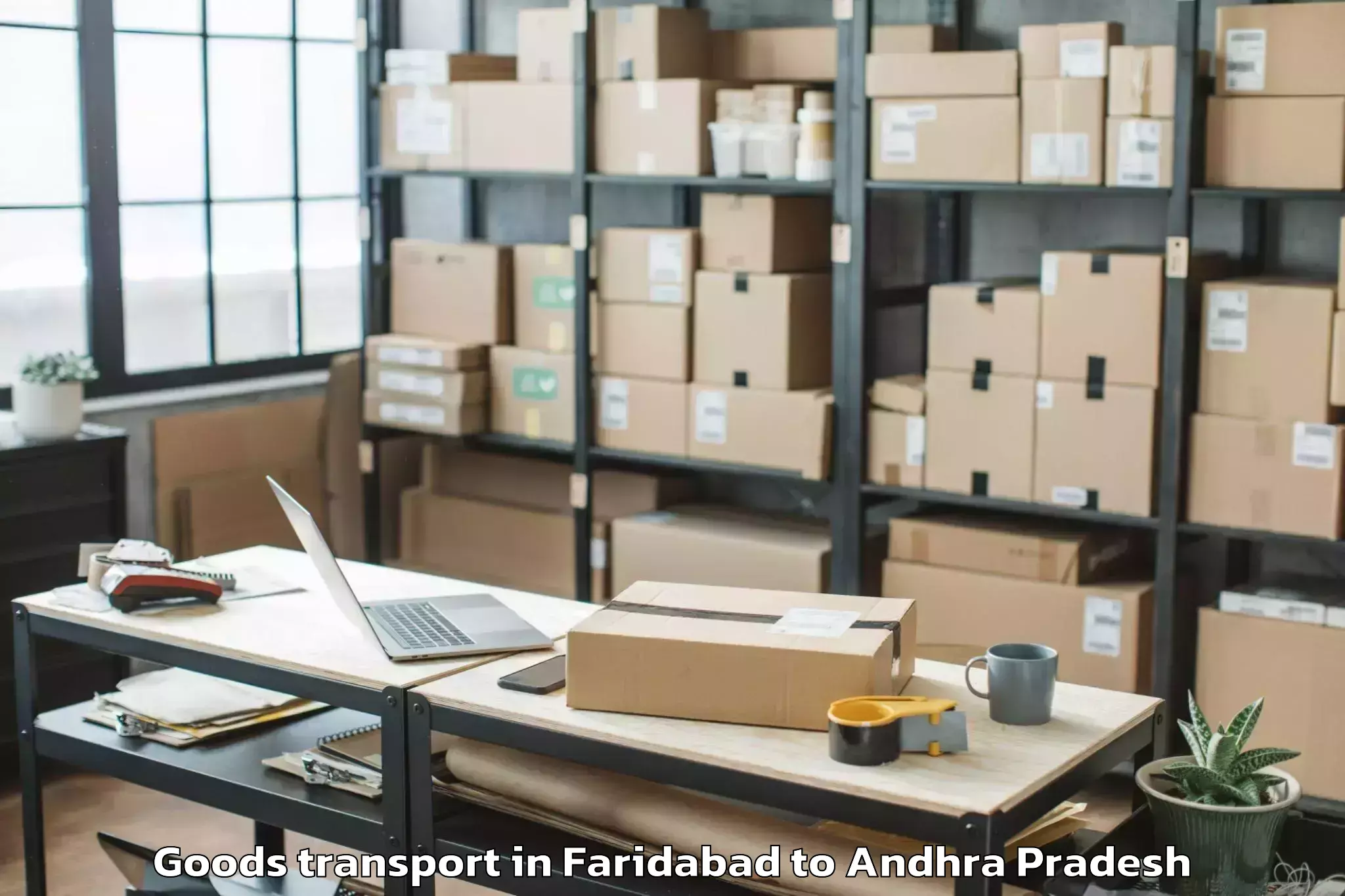 Affordable Faridabad to Santhanuthalapadu Goods Transport